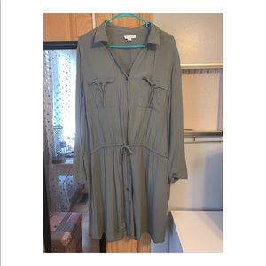 3/4 Cropped Plus Size Dress